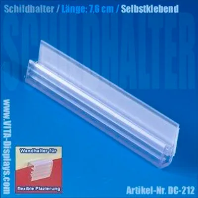 Produktbild von Schildhalter Wand-Grip 76x18mm (selbstklebend) (10 Stück)