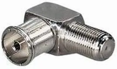 Obrázek produktu pro Redukce F zdířka/IEC zdířka úhlová