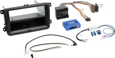 Obrázek produktu pro Sada 2 DIN s kapesním sedadlem/VW 52 kolíků Quadlock SWC/anténa
