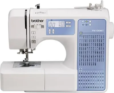 Zdjęcie produktu dla Maszyna do szycia BROTHER FS100WT, Elektroniczna, 100 programów szycia, Ekran LCD, Automatyczny nawlekacz nici