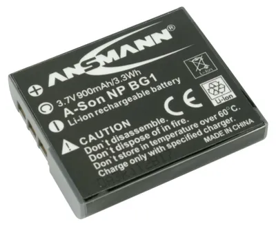 Image de Ansmann A-SON NP BG1 Batterie au lithium-ion (Li-Ion) pour appareil photo numérique, capacité 900 mAh