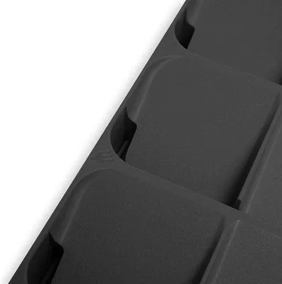 Zdjęcie produktu dla Organizer do szuflad kuchennych w kolorze antracytowym, 9 przegródek, szerokość 165 cm