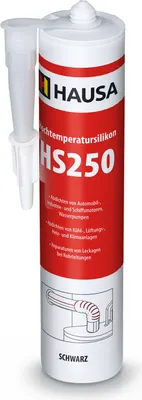 Produktbild von HAUSA Hochtemperatursilikon HS250 dauerelastische Kleben bis 305°C 300ml