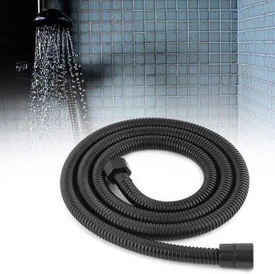 Produktbild von Universelle schwarze Edelstahl-Duscharmatur-Hahn mit Messing-Einbauteil und Mutter - Dauerhaft und flexibel - Badkamerzubehör