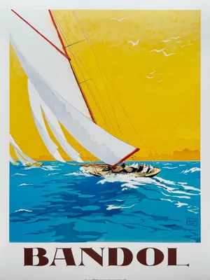 Obrázok produktu pre Bandol – Plachetnica – plagát 30 x 40 cm