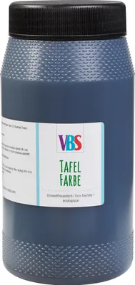 Produktbild von VBS Tafelfarbe schwarz 250 ml Kreidefarbe für Wände Möbel und Deko 500 ml