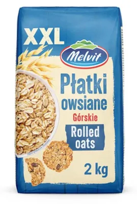 Zdjęcie produktu dla Melvit Płatki owsiane górskie 2kg XXL