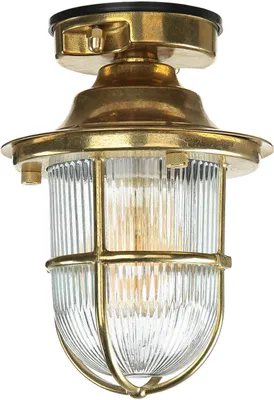 Produktbild von Außenleuchte Messing IP54 Maritim Eingang Balkon Deckenlampe außen