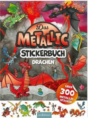 Obrázok produktu pre Das Metallic-Stickerbuch - Drachen