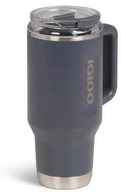 Imagen del producto de Igloo, taza de viaje de 32 oz, modelo Carbonite: Color gris