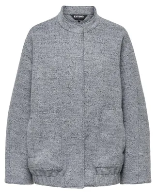Produktbild von ONLY Damen Onlquinn Langarm-Bomberjacke, Modell Ovs, Farbe Grau, Größe XL