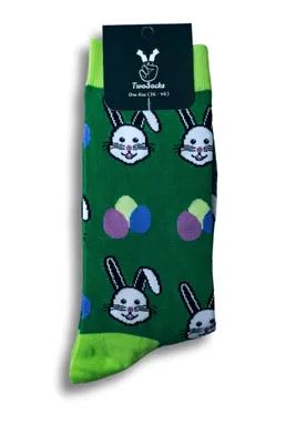 Produktbild von TwoSocks Ostern Socken Herren Damen & Herren Strümpfe Socken Ostern Baumwolle, Einheitsgröße Ostergeschenk