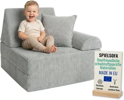 Imagen del producto de Silla infantil y sofá de juegos para niños, con funda desmontable