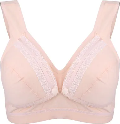 Produktbild von Umstands-Still-BHs aus Baumwolle verhindern ein Durchhängen der Unterwäsche für schwangere Frauen (Beige M)
