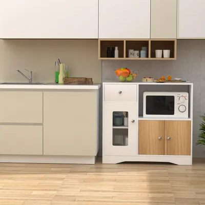 Zdjęcie produktu dla Wielofunkcyjna szafka do przechowywania - mebel do przechowywania - komoda - szafka - mebel do przedpokoju - biały - 83x40x80 cm
