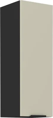 Produktbild von Hochschrank AGAFIJA – Breite 30 cm, Cashmere / Schwarz