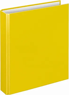 Produktbild von Veloflex Ringbuch Basic A5 gelb 4-D-Ring-Mechanik 25 mm