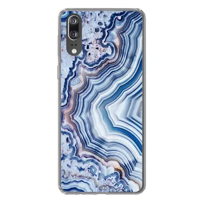 Produktbild von MuchoWow® Handyhülle Schutzhülle Hülle für Huawei P20 Natursteine - Abstrakt - Chic Silikon Softcase Handy Hülle - Hardcover