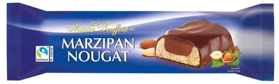 Produktbild von Maitre Truffout Marzipan-Nougatriegel mit Milchschokolade 75g