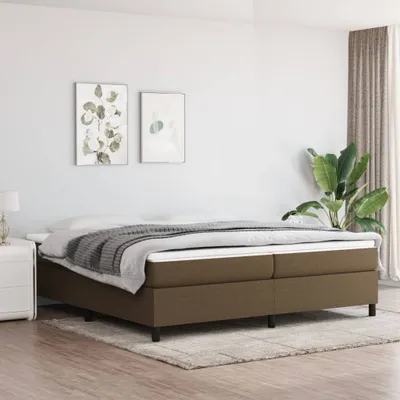 Produktbild von Maison Exclusive - Boxspringbett mit Matratze Dunkelbraun 200x200 cm Stoff