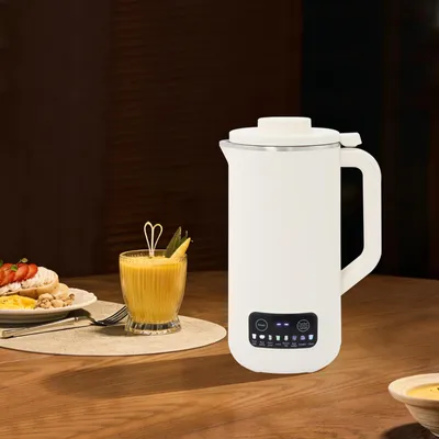 Obrázek produktu pro Stroj na výrobu sójového nápoje pro domácí použití. Bílý, multifunkční mixér s 10 noži, vhodný pro 1-3 osoby