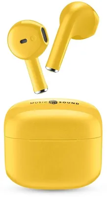 Produktbild von Music Sound Swag, True Wireless Stereo (TWS), Anrufe/Musik, 66 g, Kopfhörer, Gelb
