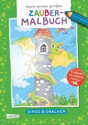 Produktbild von Ausmalbilder für Kita-Kinder: Mein erstes großes Zauber-Malbuch: Dinos & Drachen