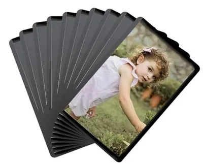 Produktbild von Mini Magnet Bilderrahmen - 10 Stück Set für Fotos und Postkarten - Kühlschrankmagnete und Bürodekoration