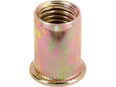 Immagine prodotto di Dadi ciechi con flangia M12, acciaio, 20 pezzi, zigrinati