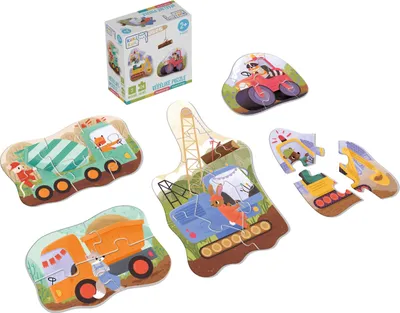 Obrázok produktu pre KukiKuk – Veľké puzzle Stavebné stroje