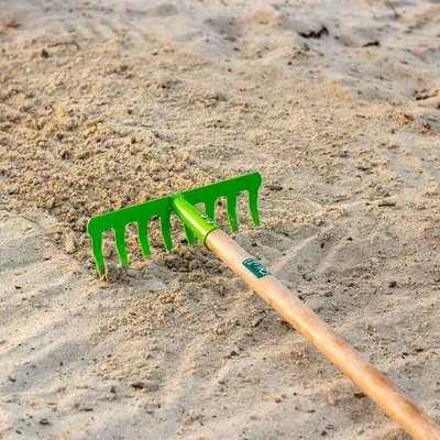 Produktbild von Gartenharke für Kinder, Kinderharke, Kinder- Rechen mit Holzstiel