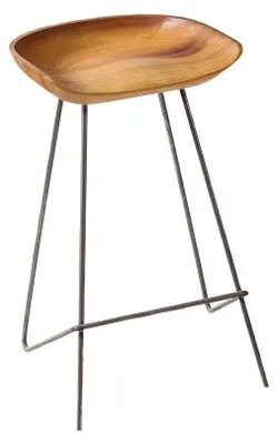 Immagine prodotto di Sgabello da bar in legno marrone Elegante e funzionale