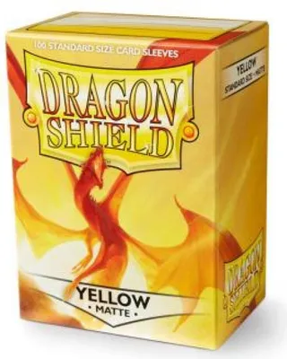 Image de Dragon Shield Standard Matte Sleeves - Yellow (100 Sleeves)