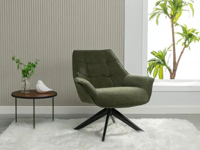 Produktbild von Drehsessel - Stoff - Khaki - CANATO