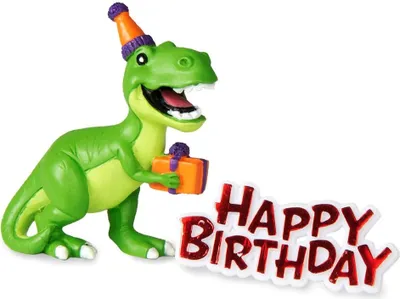 Produktbild von Tyrannosaurus Geburtstags Tortenfigur