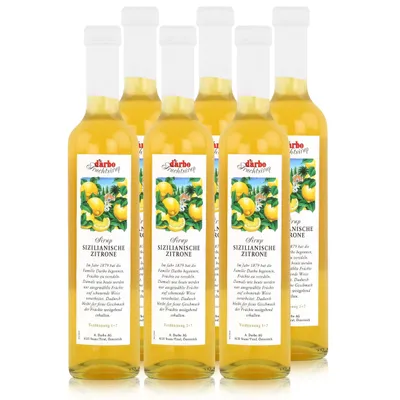 Produktbild von Darbo Sizilianische Zitrone Sirup 500ml - Cocktails Kaffeesirup (6er Pack)