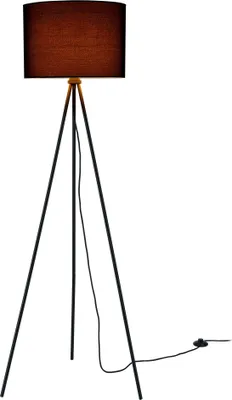Zdjęcie produktu dla Lampa podłogowa [H:155cm] Lampa podłogowa Lampa podłogowa czarna [lux.pro]
