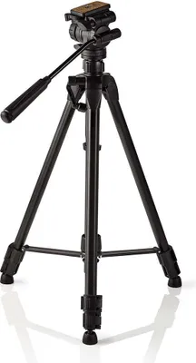 Produktbild von Nedis Stativ / Maximale Belastbarkeit: 3.0 kg / Min. arbeitshöhe: 60.0 cm / Max. Arbeitshöhe: 165.0 cm / 3 Segmente / Pan & Tilt / Tragetasche enthalten / Selbstnivellierende Füße / ABS / Aluminium / Schwarz