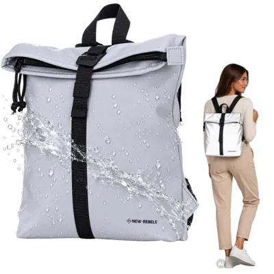 Produktbild von Rucksack Damen klein Freizeitrucksack Tasche New Rebels Plane Bag Branson Small Los Angeles - 51.1339 92 Reflect Grau