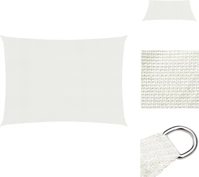 Produktbild von vidaXL Sonnensegel 160 g/m² Weiß 3,5x4,5 m HDPE -  Sonnenschirme & Sonnenschutze
