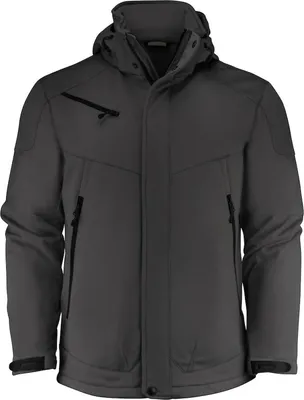Produktbild von Skeleton Softshelljacke Navy TPU-Membran abnehmbare Kapuze Reißverschlusstaschen WP 5.000 MVP 800