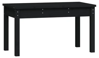 Image de vidaXL Banc de jardin noir 80x44x45 cm pin massif
