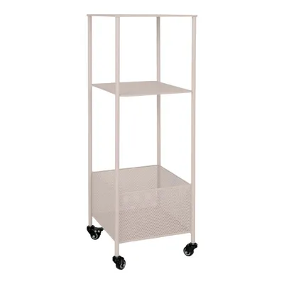 Image de Torres chariot en métal 3 tablettes sable.
