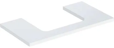 Produktbild von Geberit ONE Waschtischplatte, Ausschnitt mittig, für Aufsatzwaschtisch, 90x3x47cm, 505.283.00.1