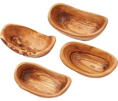 Produktbild von Schalen aus Olivenholz, 4er-Set.
