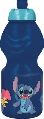 Stitch Trinkflasche, BPA-frei, 400 ml, auslaufsicher