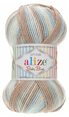 Produktbild von Alize Baby Best Batik 6657 Strickgarn