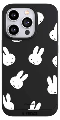 Produktbild von NIVOCASE Handyhülle für Apple iPhone 14 Pro  Hülle NIVOpure Case Schwarz Muster transparent Miffy