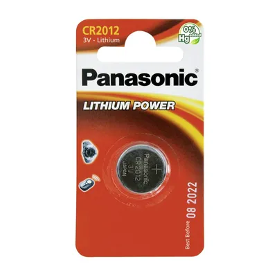 Zdjęcie produktu dla Baterie litowe Panasonic CR2012 IEC CR2012, CR-2012EL/1B