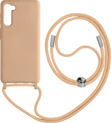 Image de Samsung Galaxy S23 Housse de protection avec chaîne en nylon de 80 cm - Rose clair